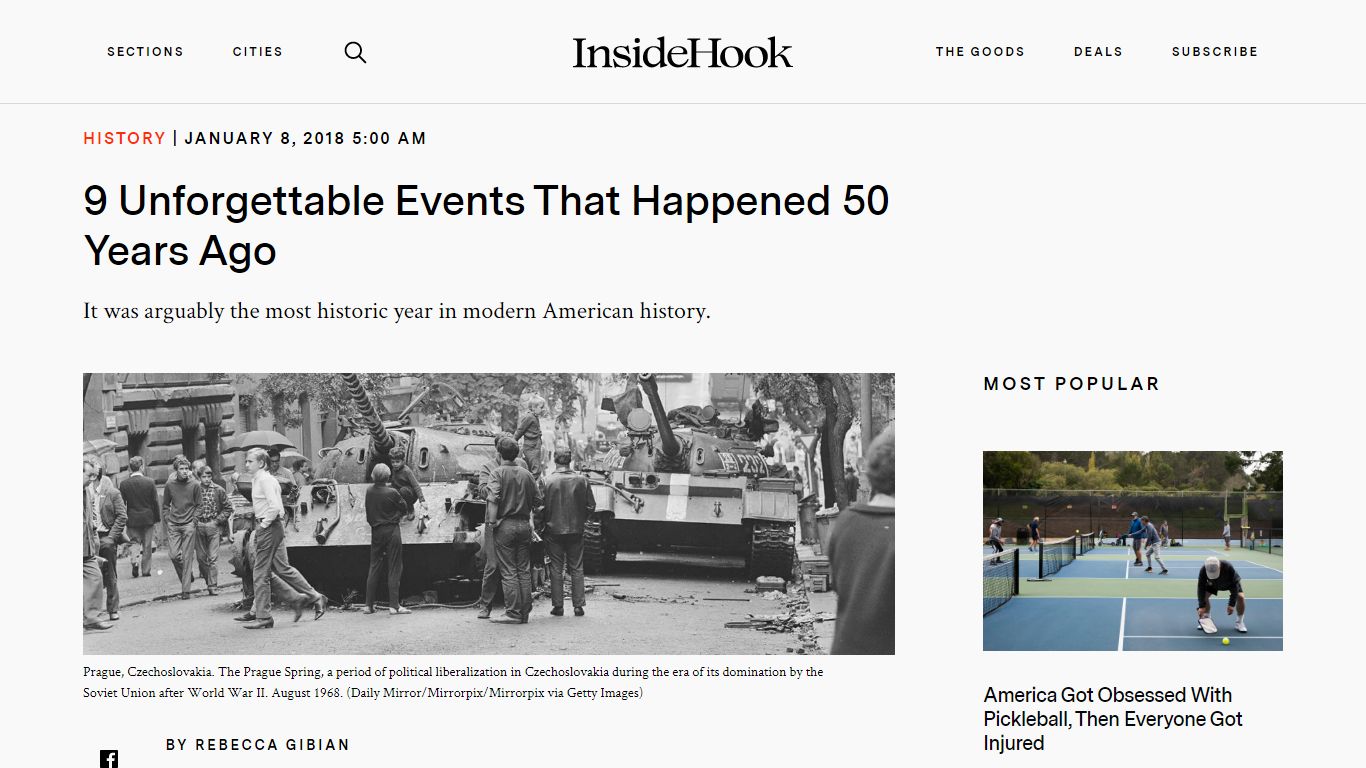 9 Unforgettable Events That Happened 50 Years Ago